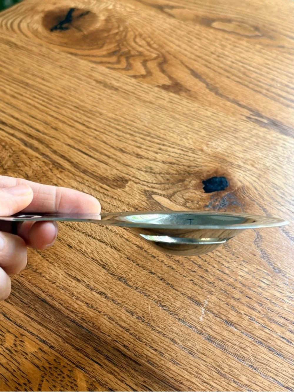 Vintage Metal Egg Separator with Handle